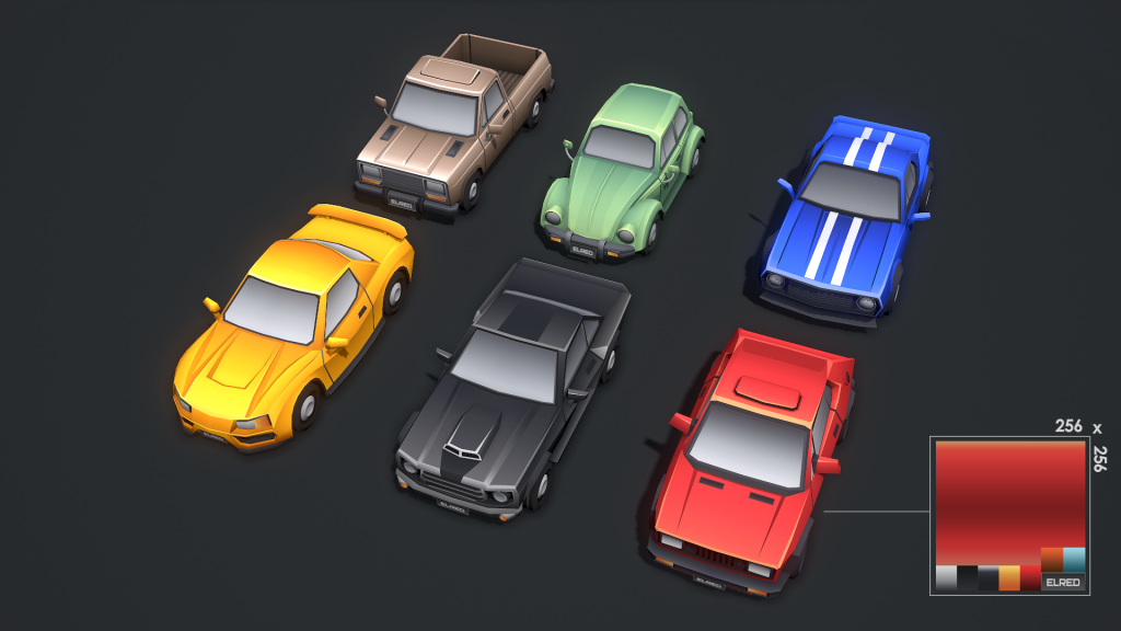 Cartoon Cars - Mobile Pack Unity Asset